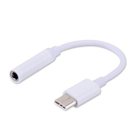 Savio AK-35 White 0.12 m USB C 3.5mm mobile phone cable