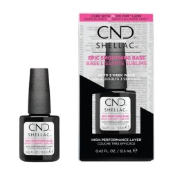 CND Shellac Epic Smoothing Gel Nail Base Coat Strengthening Formula for Long Lasting Results