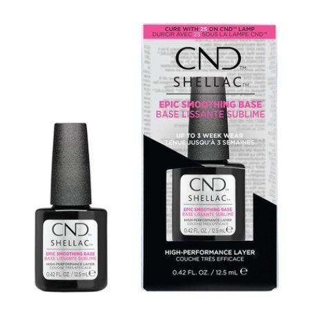 CND Shellac Epic Smoothing Gel Nail Base Coat Strengthening Formula for Long Lasting Results