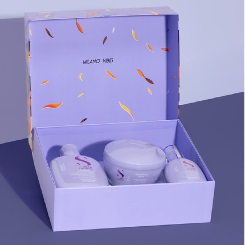 Alfaparf Milano Semi Di Lino Holiday Set for Smooth Unruly Hair