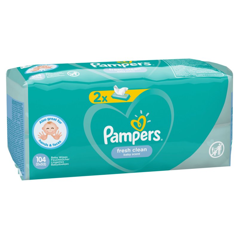 Pampers Fresh Clean 81688037 lingette pour bébés 104 pièce(s)
