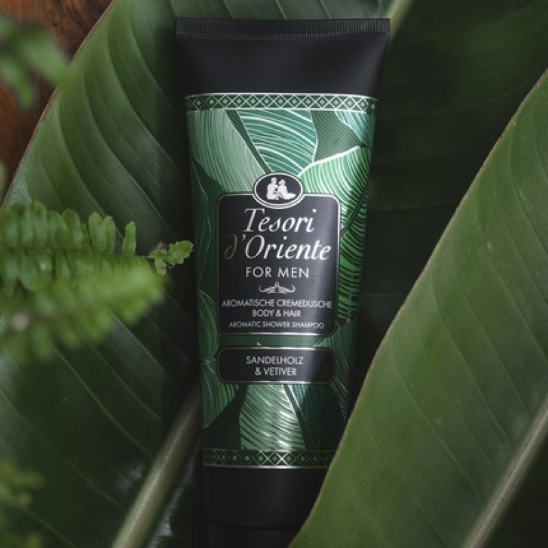 Tesori D'Oriente Cream Shower Body & Hair Vetiver & Sandalwood for Men