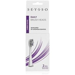 SEYSSO Carbon Series Basic White Daily Replacement Brush Heads 2 pcs.
