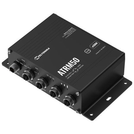 Teltonika ATRM50 5G Router for Transportation, Ultra-High Cellular Speeds, M12 CONNECTORS, DUAL SIM & eSIM, EN 45545-2