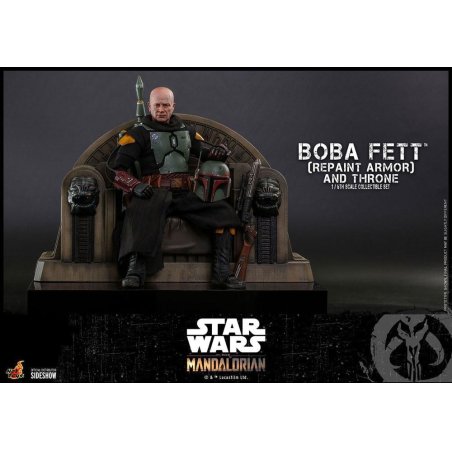 STAR WARS - Boba Fett & Throne - Statuette articu. Movie Masterp. 30cm