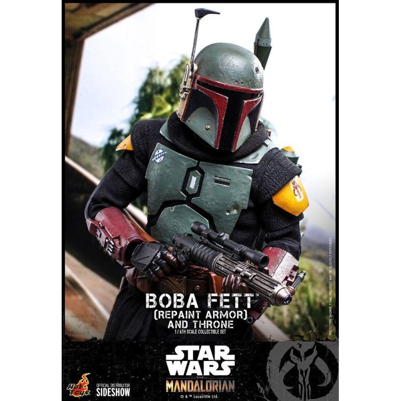 STAR WARS - Boba Fett & Throne - Statuette articu. Movie Masterp. 30cm