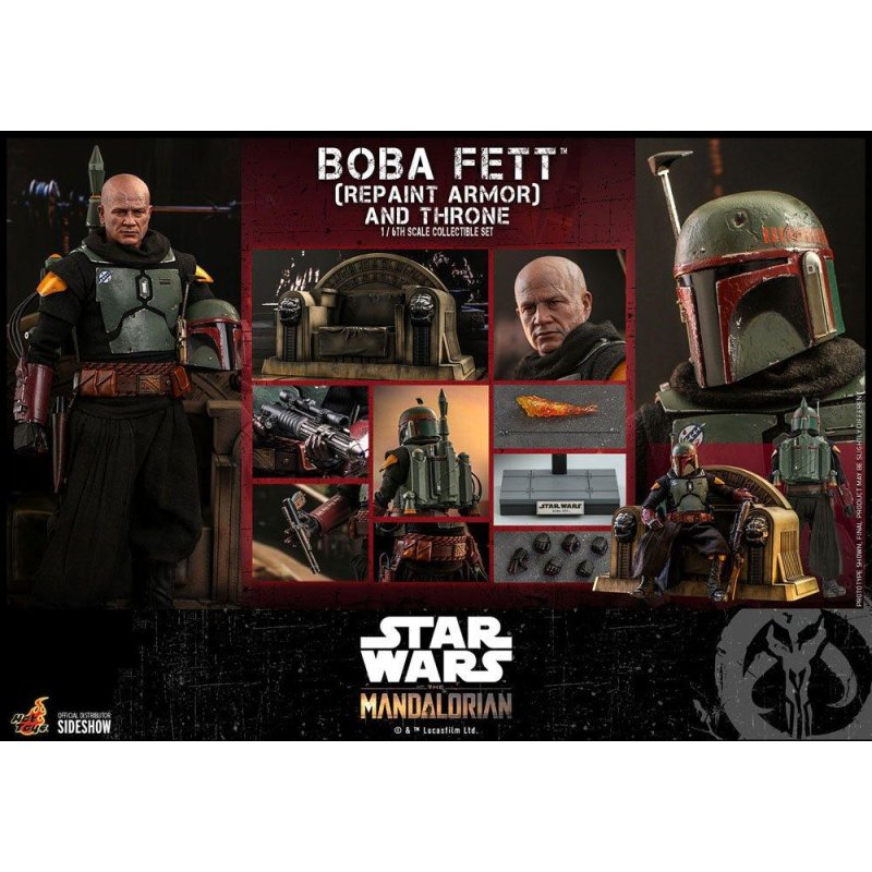 STAR WARS - Boba Fett & Throne - Statuette articu. Movie Masterp. 30cm