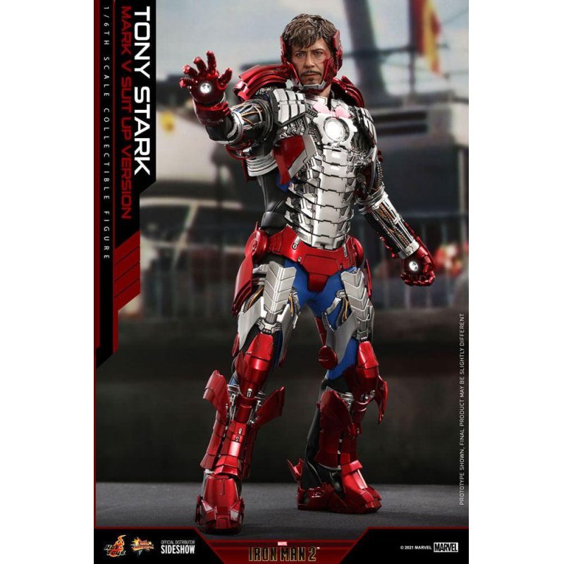 Iron Man 2 figurine Movie Masterpiece 1/6 Tony Stark (Mark V Suit Up Version) 31 cm