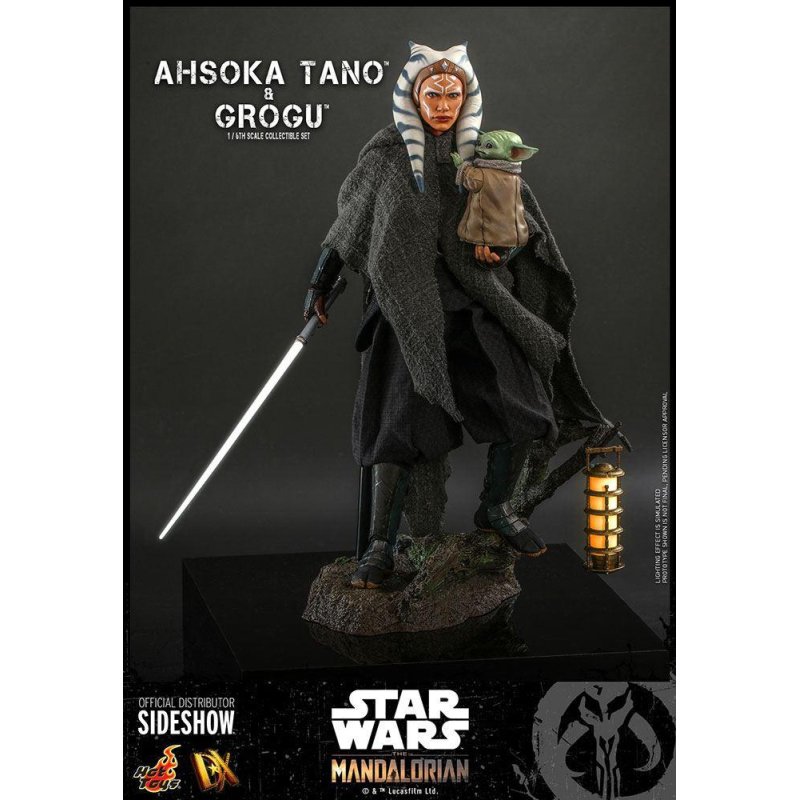 Star Wars The Mandalorian pack 2 figurines 1/6 Ahsoka Tano & Grogu 29 cm