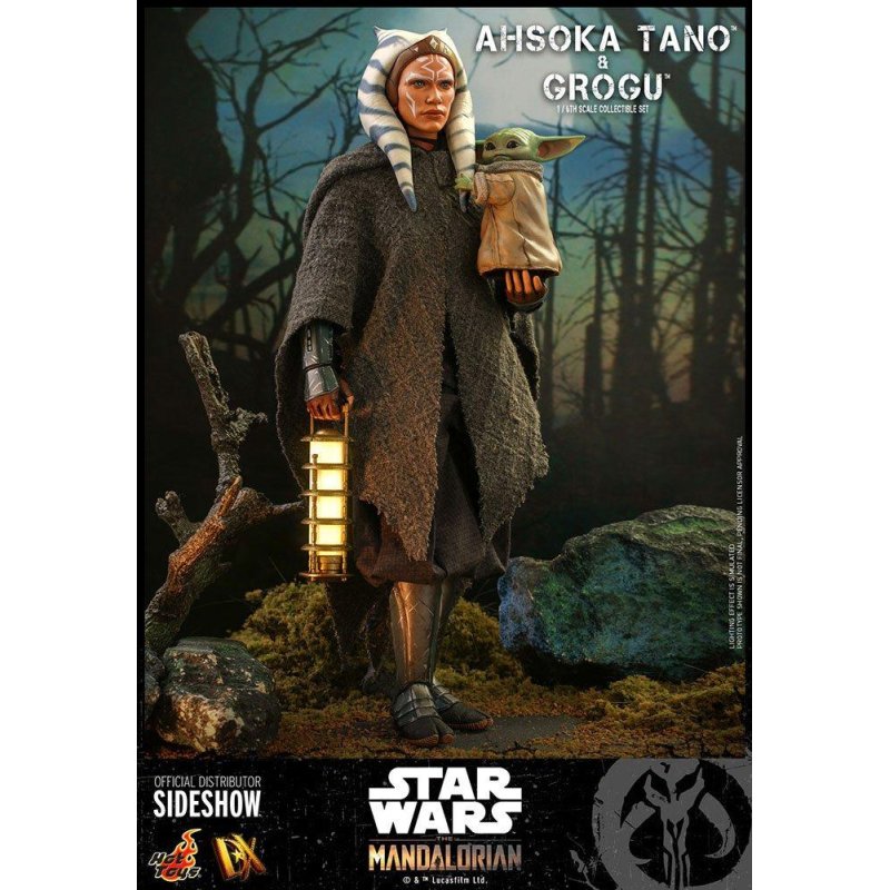 Star Wars The Mandalorian pack 2 figurines 1/6 Ahsoka Tano & Grogu 29 cm