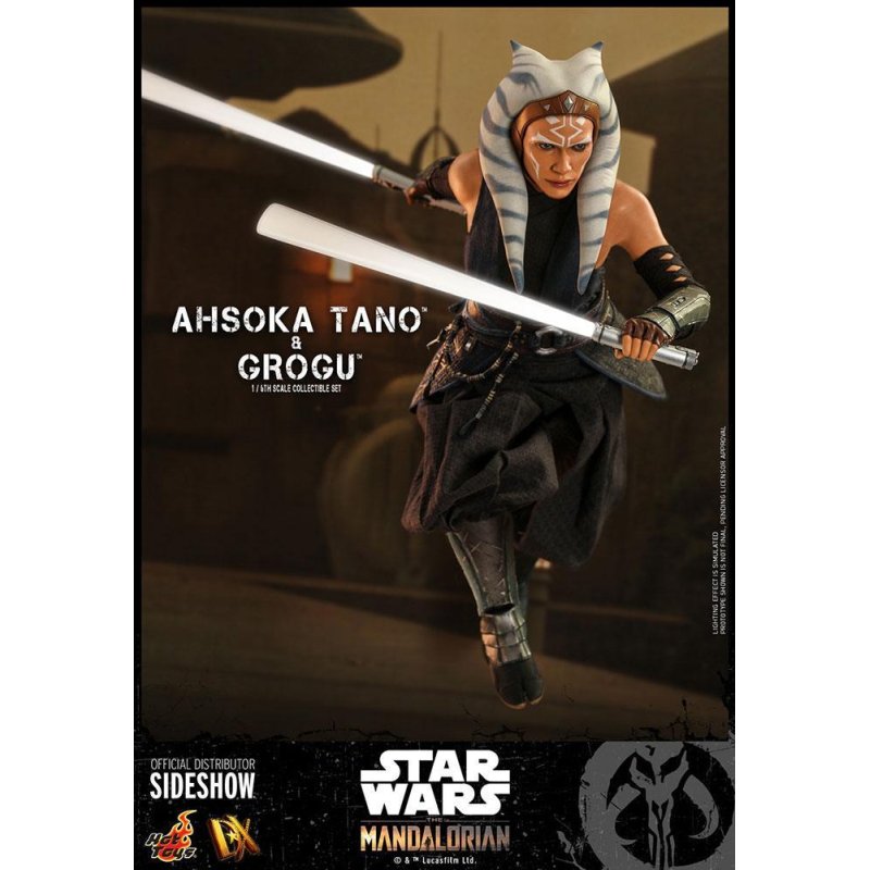 Star Wars The Mandalorian pack 2 figurines 1/6 Ahsoka Tano & Grogu 29 cm