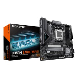 GIGABYTE B850M EAGLE WIFI6E Carte Mère - Processeurs AMD Ryzen Série 9000, VRM numérique 8 2 2 phases, jusqu’à