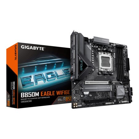 GIGABYTE B850M EAGLE WIFI6E Carte Mère - Processeurs AMD Ryzen Série 9000, VRM numérique 8 2 2 phases, jusqu’à