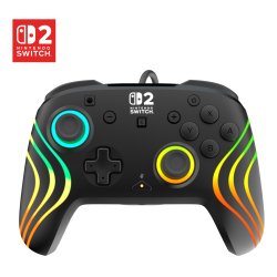 Turtle Beach - Manette filaire audio Afterglow Deluxe noire pour Nintendo Switch 2, Switch et Switch modèle OLED
