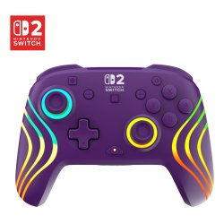 Turtle Beach - Manette sans fil audio Afterglow Wave Deluxe violet pour Nintendo Switch 2, Switch, Switch Lite et