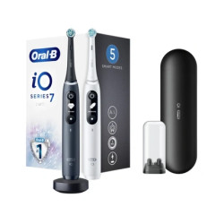 Oral-B Electric Toothbrushes Series 7 Duo - Magnetic Black Onyx & Magnetic White Set