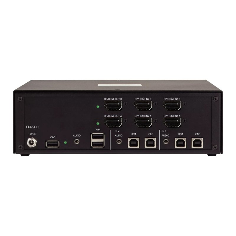 StarTech.com Secure 2-Port Dual-Monitor KVM Switch, HDMI or DisplayPort, 4K 60Hz, NIAP 4.0 Desktop KVM, Metal Housing,