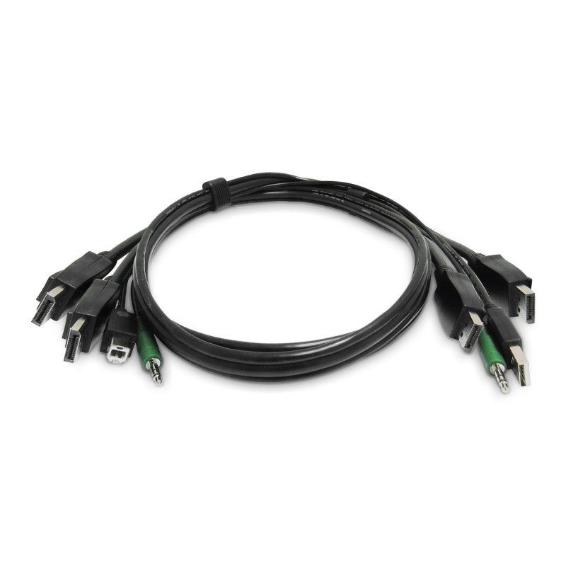 StarTech.com SK2DPMMKVM06-TAA câble kvm Noir 1,8 m