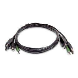 StarTech.com 10ft (3m) DisplayPort KVM Cable, USB 2.0, 3.5mm Audio, Universally Compatible Combo Cable for KVM