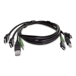 CABLE KVM DOUBLE HDMI DE 18 M USB 2.0 AUDIO 35 MM TAA