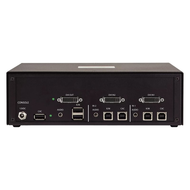 StarTech.com Secure 2-Port KVM Switch, DVI, NIAP 4.0 Desktop KVM, Metal Housing, CAC Port, Made in the USA
