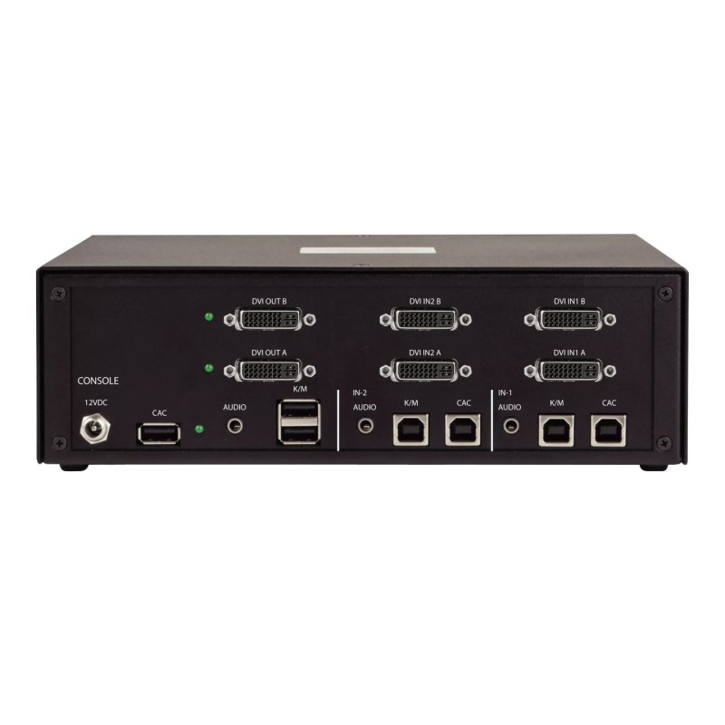 SWITCH KVM SECURISE A 2 PORTS POUR 2 ECRANS DVI NIAP 4.0