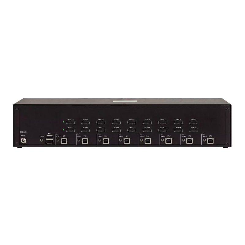 SWITCH KVM SECURISE A 8 PORTS POUR 2 ECRANS DP 4K 30 HZ