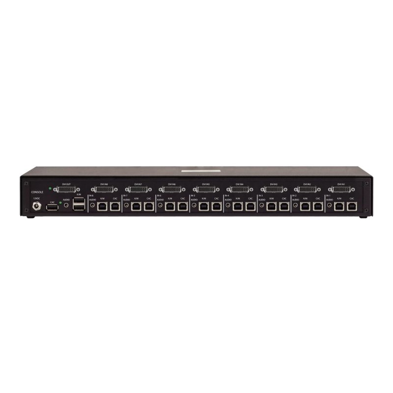 StarTech.com Secure 8-Port DVI KVM Switch, NIAP 4.0 Desktop KVM, Metal Housing, CAC Port, Made in the USA