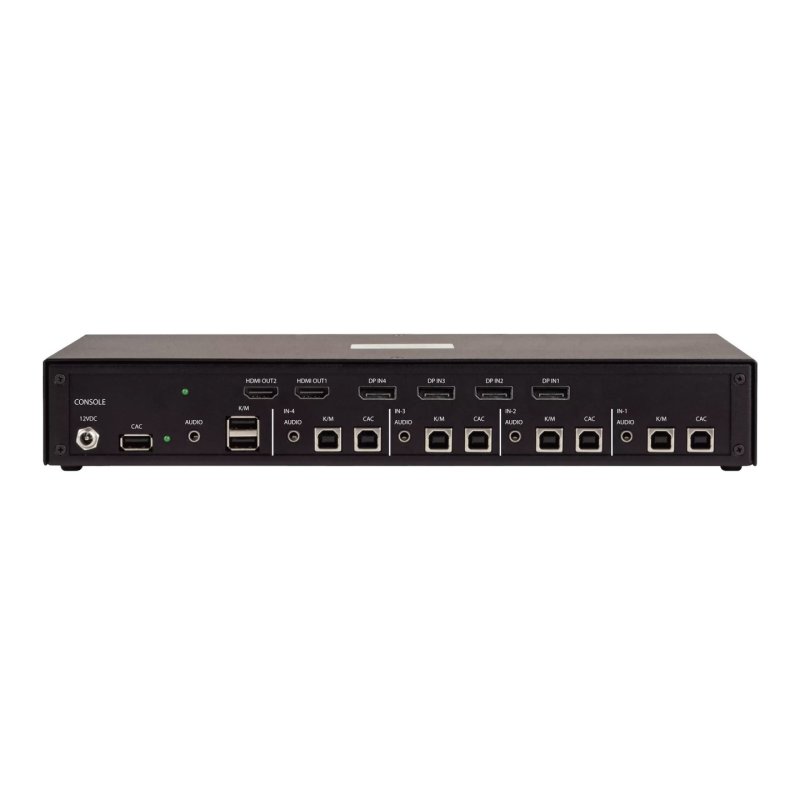 SWITCH KVM SECURISE A 4 PORTS POUR 2 MONITEURS DP VERS HDM
