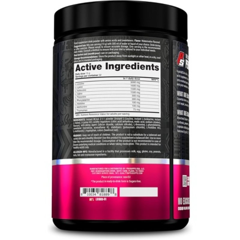 Prosupps HydroBCAA Essential Amino Acids Powder Watermelon Workout Supplement