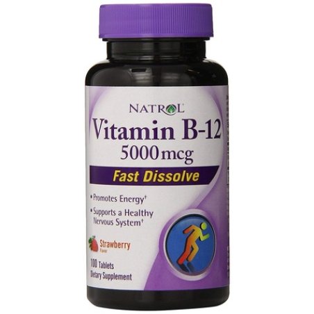 Natrol Vit B12,5000mcg,Fast Dslv, 100 Tab