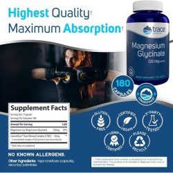 Trace Minerals Magnesium Glycinate Capsules 120mg