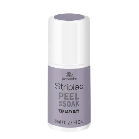 alessandro Striplac Peel or Soak Vegan Lazy Day LED Nail Polish in Taupe Grey 8ml