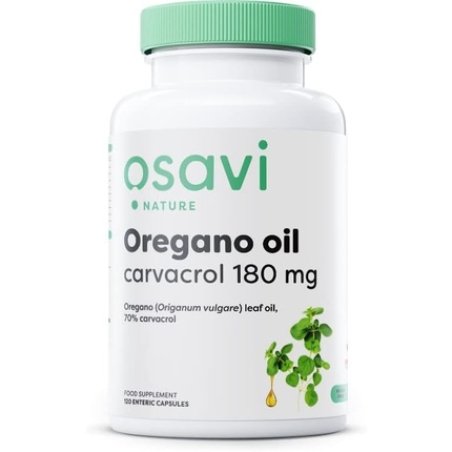 Osavi Oregano Oil Carvacrol 180mg 120 Enteric Capsules