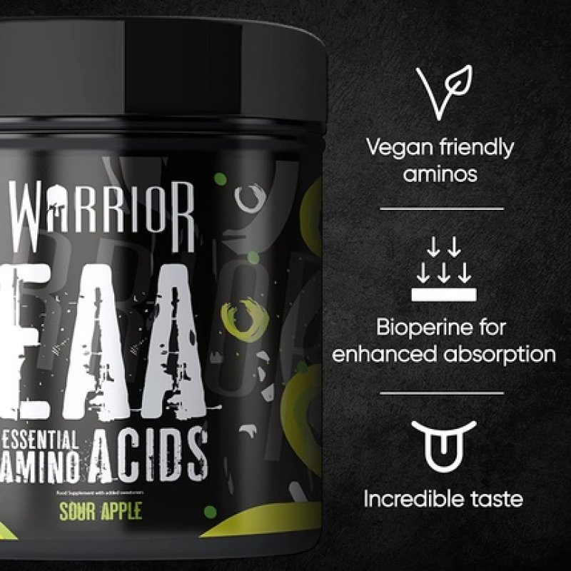 Warrior EAA Essential Amino Acids Sour Apple 360g