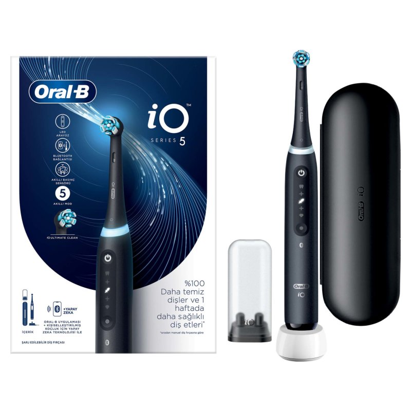 Oral-B iO 5 Adult Vibrating toothbrush Black