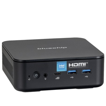 bluechip BUSINESSline M13100 Intel N N100 8 GB DDR4-SDRAM 120 GB SSD Windows 11 Pro Mini PC Black