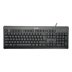 Wortmann TERRA Keyboard 1500 Corded [DE] USB black Copilot QWERTZ, 105 Tasten, kabelgebunden, 1,80m
