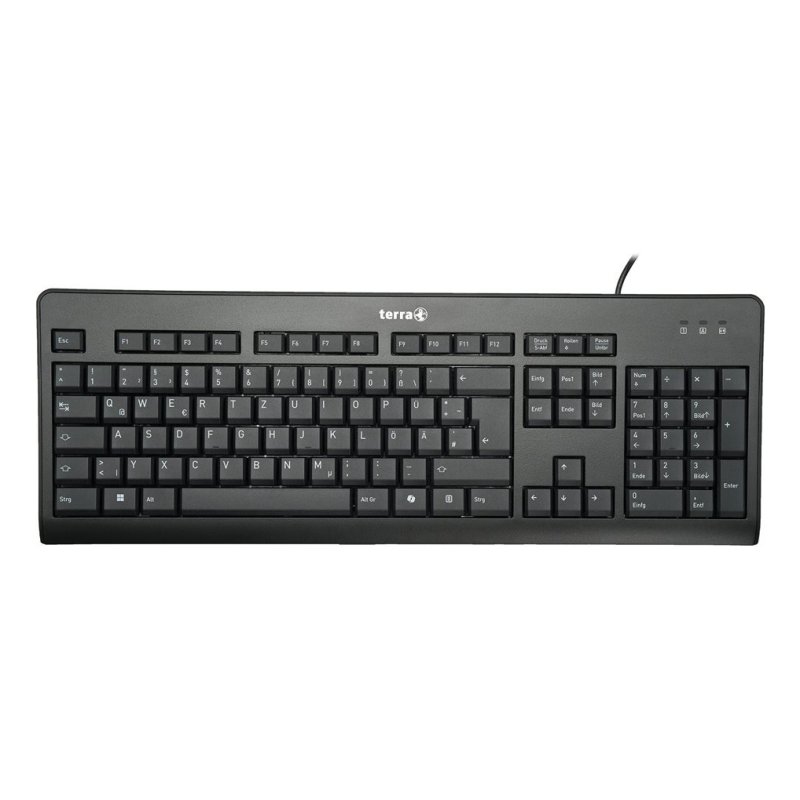 TERRA 1500 keyboard Office USB QWERTZ German Black