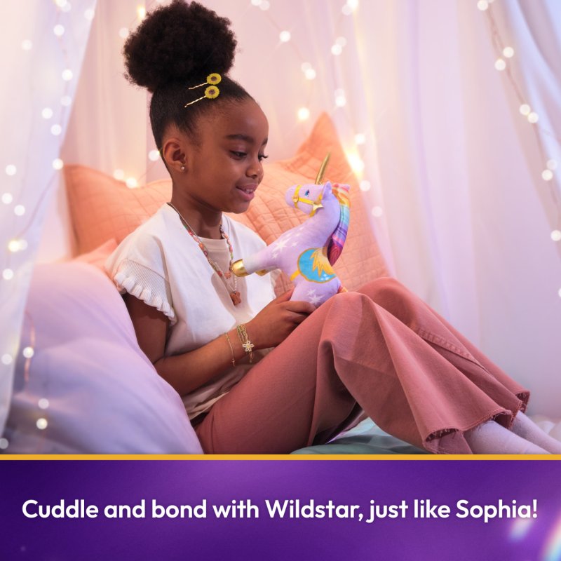 Unicorn Academy, Peluche Wildstar officielle, licorne en peluche, jouets licorne pour filles à partir d'un an, violet,