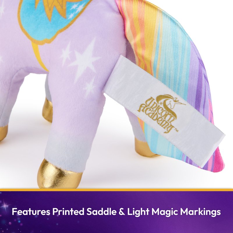 Unicorn Academy, Peluche Wildstar officielle, licorne en peluche, jouets licorne pour filles à partir d'un an, violet,