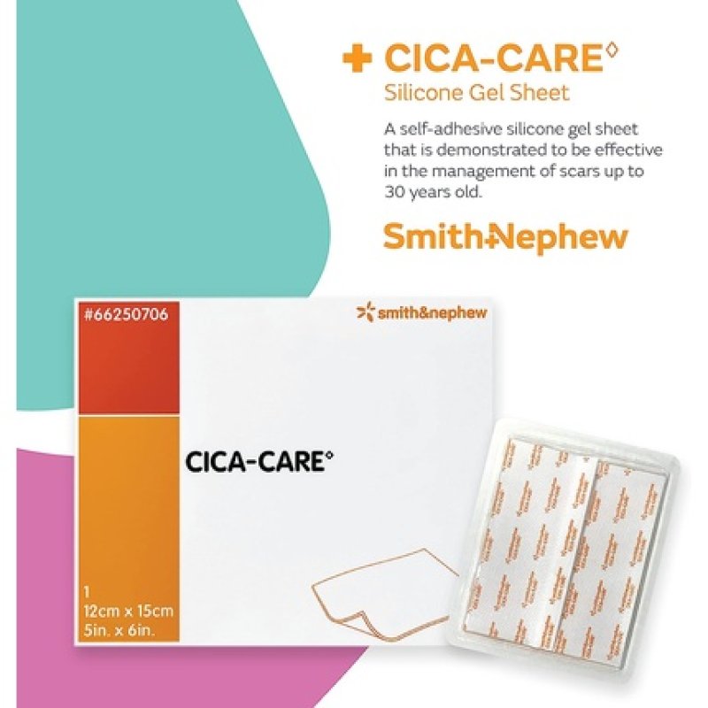CICA-Care Silicone Gel Sheet 12x15cm - Improves Scar Appearance