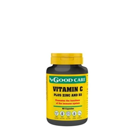 Good Care Vitamin C Plus Zinc And D3 60 Capsules