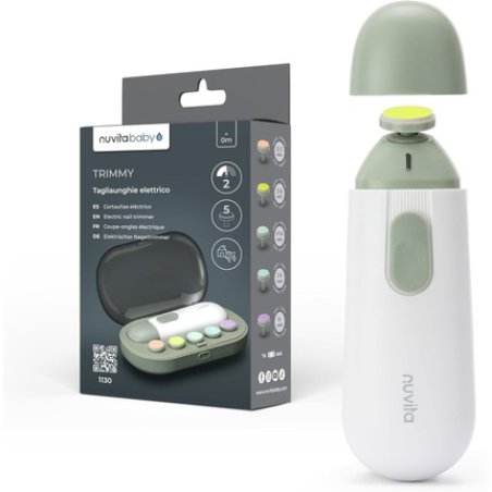 Nuvita 1130 Trimmy Electric Nail Trimmer for Babies and Children - Safe and Gentle