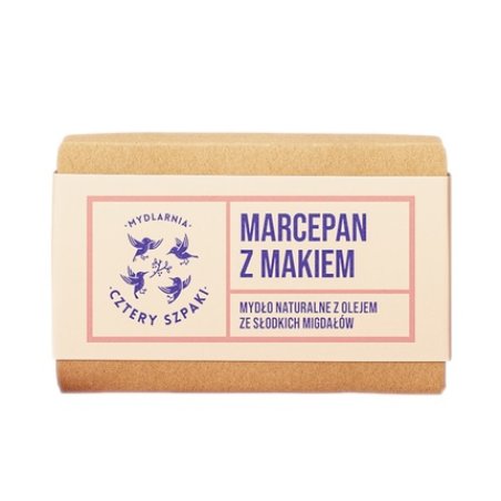 Mydlarnia Cztery Szpaki Natural Soap Marzipan With Poppy Seed 110g