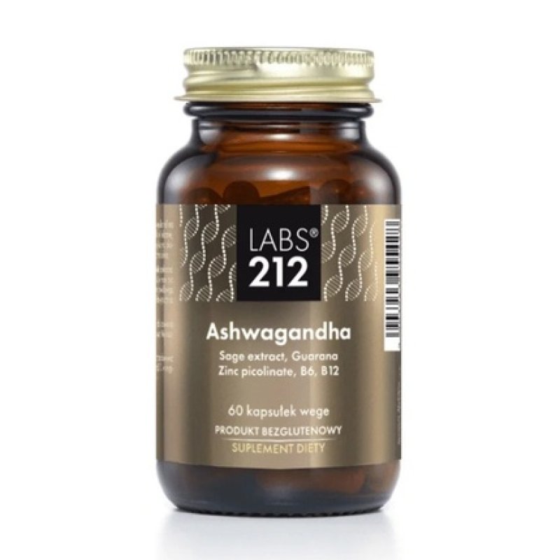 Labs212 Ashwagandha Dietary Supplement 60 Vegan Capsules