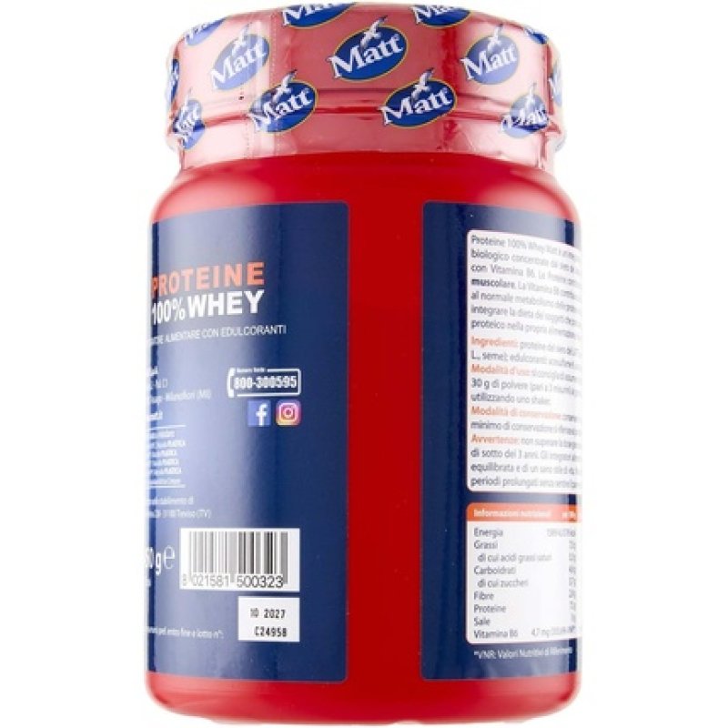 Matt Sport 100 Whey Protein Food Supplement