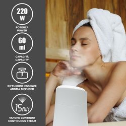 Beper P302vis010 Hidra Steam Facial Sauna for Deep Cleansing and Hydration