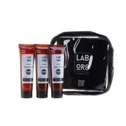 Set pentru calatorie LABOR8 Gel de dus 75ml Balsam pentru corp 75ml Crema pentru maini 75ml