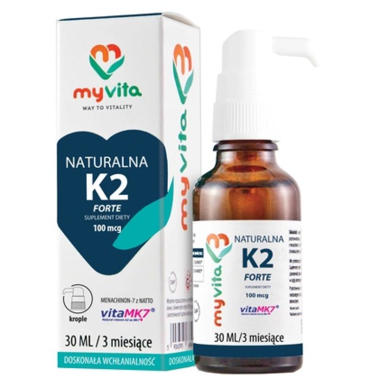 Myvita Natural Vitamin K2 Mk-7 Drops 30ml - Long Term